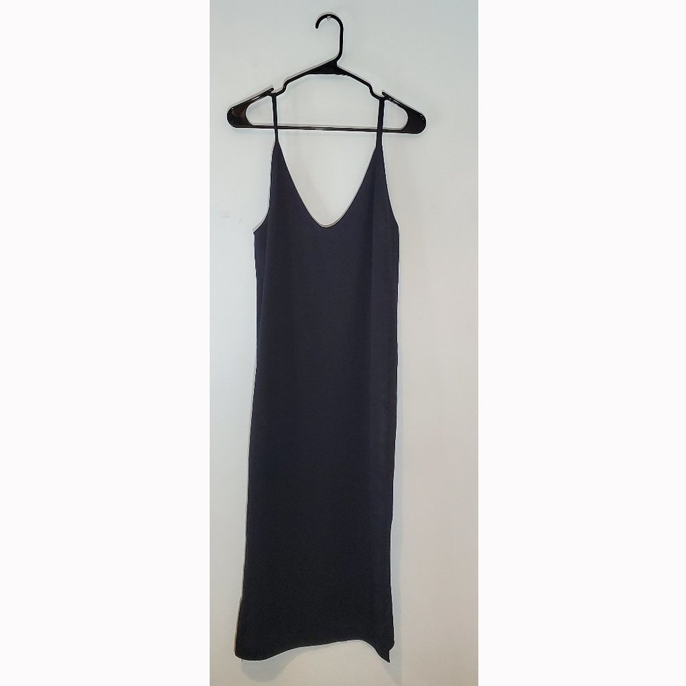 Everlane 100% Triacetate Black Slip Dress